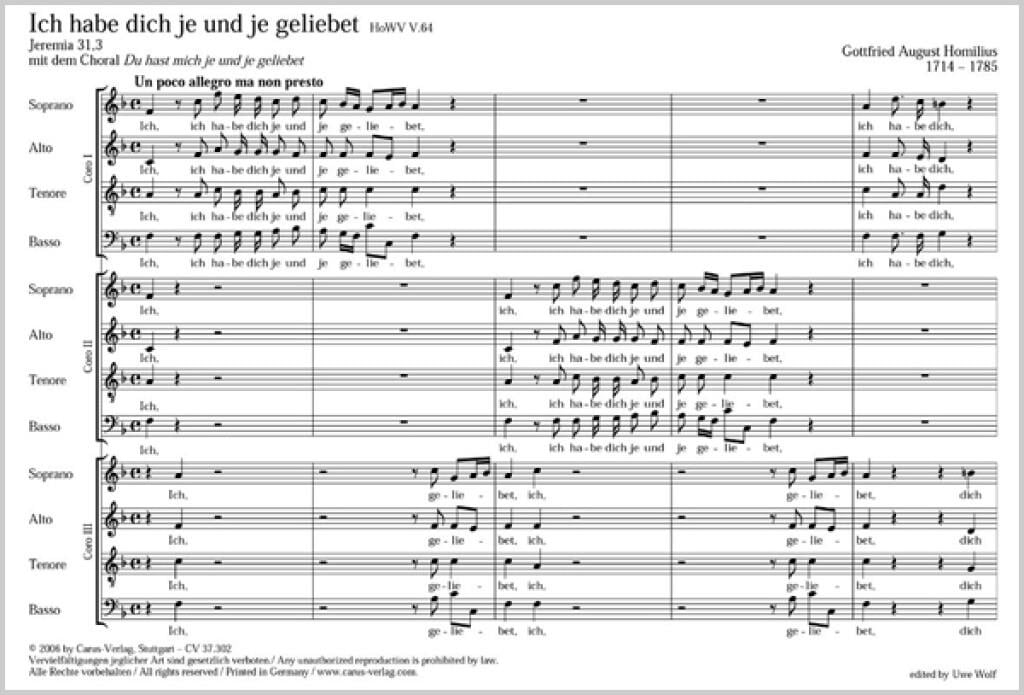 Ich habe dich je und je geliebet [2]